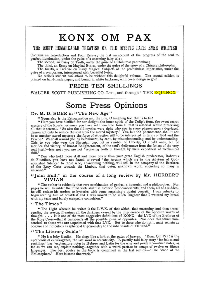 Original scan of The Equinox (Volume I, Number III), PDF page 502