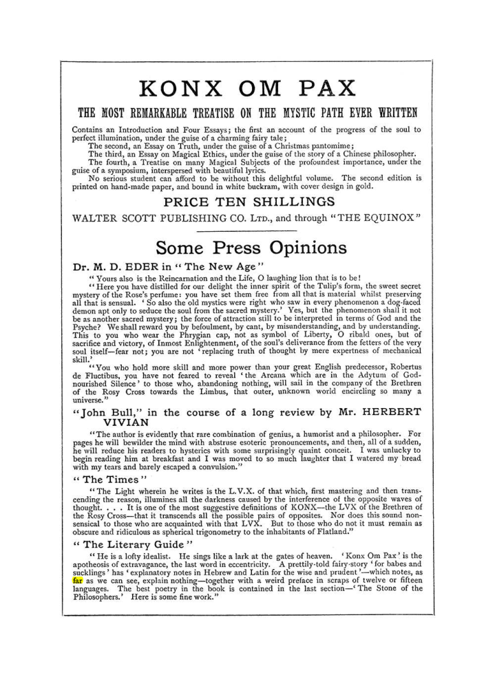 Original scan of The Equinox (Volume I, Number III), PDF page 502