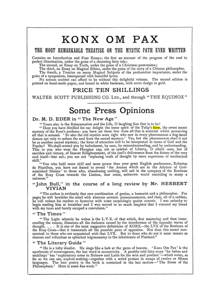 Original scan of The Equinox (Volume I, Number III), PDF page 502