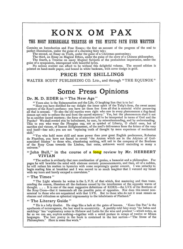 Original scan of The Equinox (Volume I, Number III), PDF page 502
