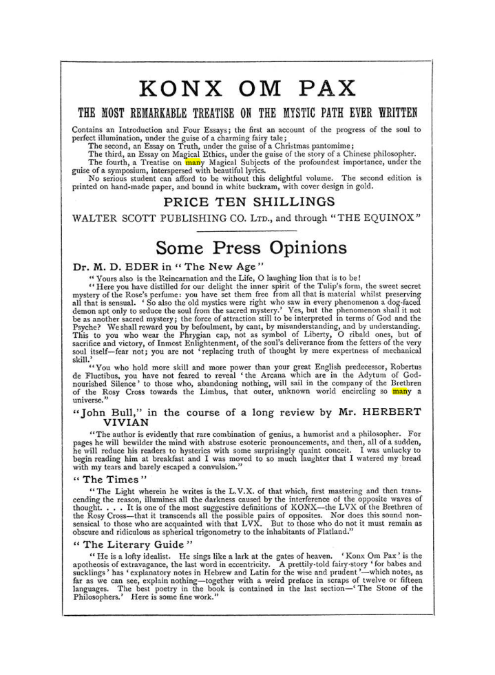 Original scan of The Equinox (Volume I, Number III), PDF page 502