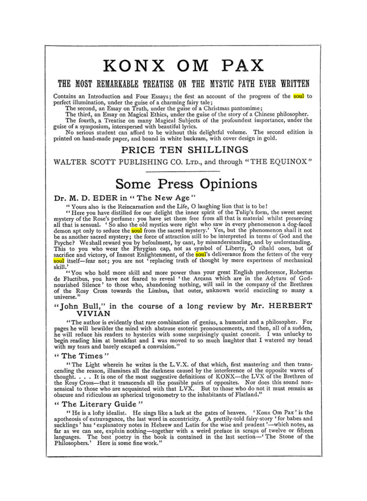 Original scan of The Equinox (Volume I, Number III), PDF page 502