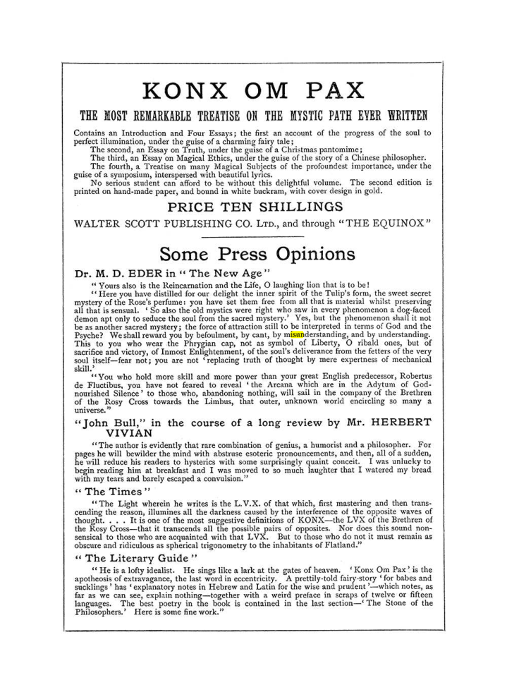 Original scan of The Equinox (Volume I, Number III), PDF page 502