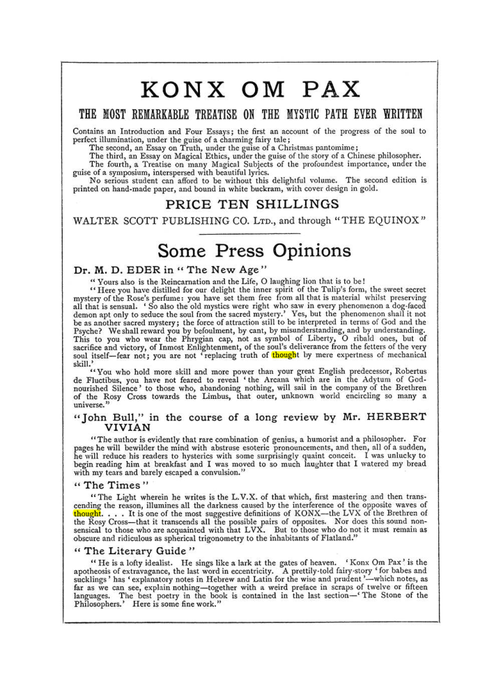 Original scan of The Equinox (Volume I, Number III), PDF page 502