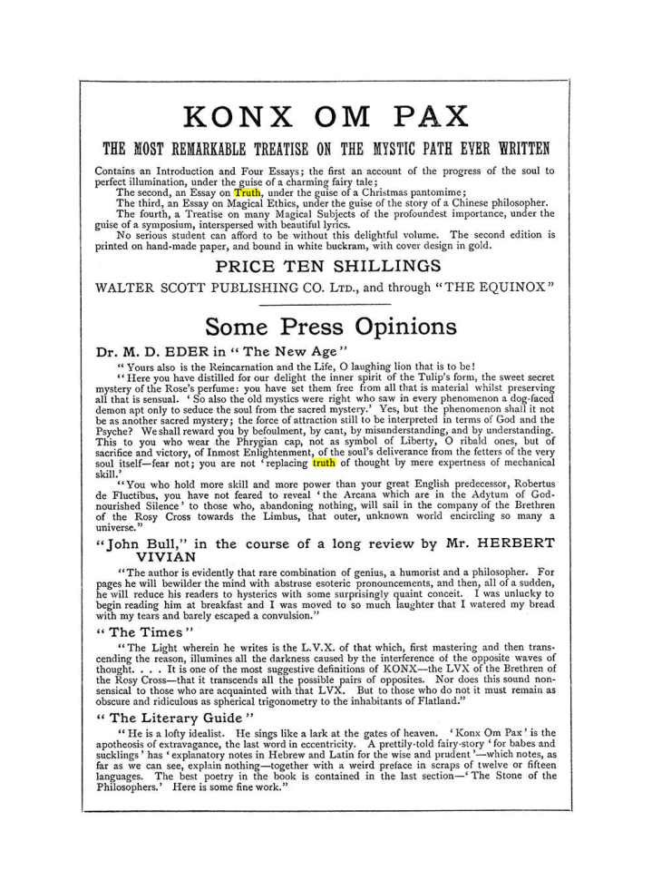 Original scan of The Equinox (Volume I, Number III), PDF page 502