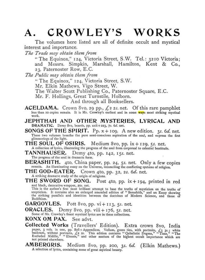 Original scan of The Equinox (Volume I, Number III), PDF page 503