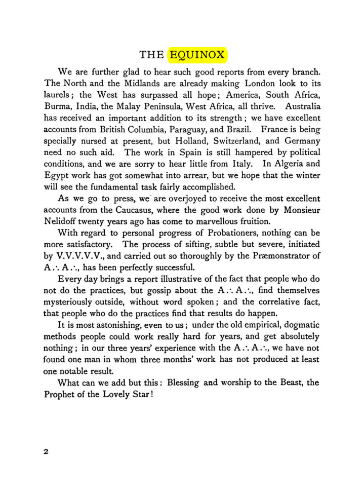 Original scan of The Equinox (Volume I, Number V), PDF page 10