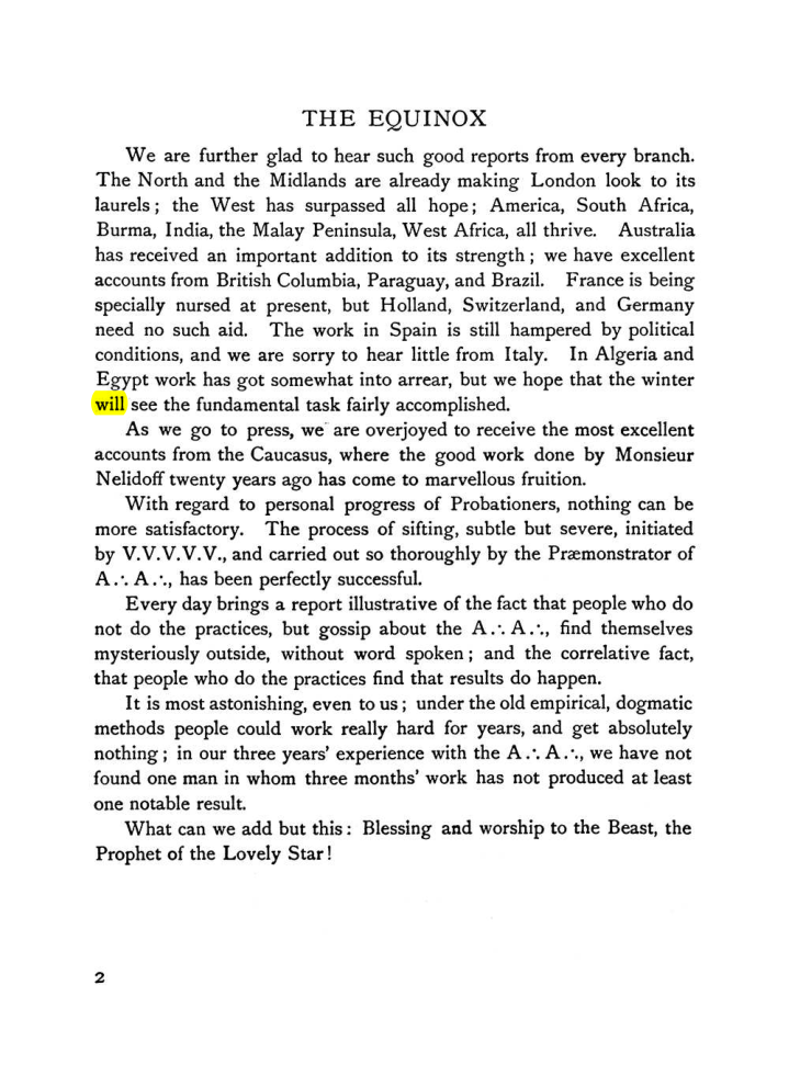 Original scan of The Equinox (Volume I, Number V), PDF page 10