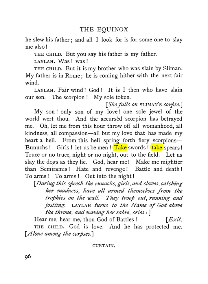 Original scan of The Equinox (Volume I, Number V), PDF page 104