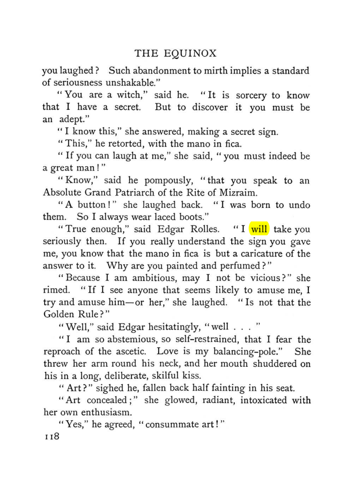 Original scan of The Equinox (Volume I, Number V), PDF page 126
