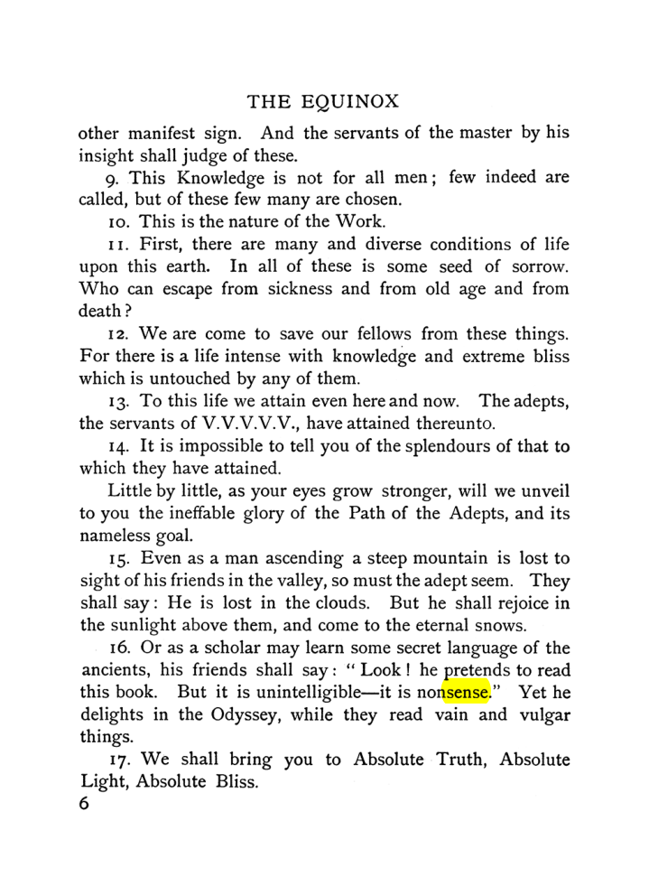 Original scan of The Equinox (Volume I, Number V), PDF page 14