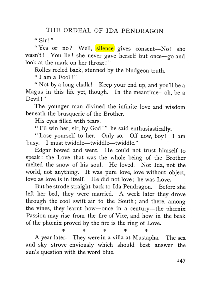 Original scan of The Equinox (Volume I, Number V), PDF page 155