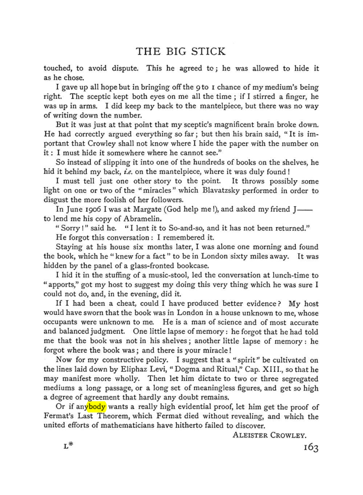 Original scan of The Equinox (Volume I, Number V), PDF page 171