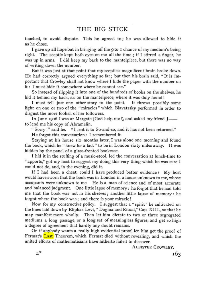 Original scan of The Equinox (Volume I, Number V), PDF page 171