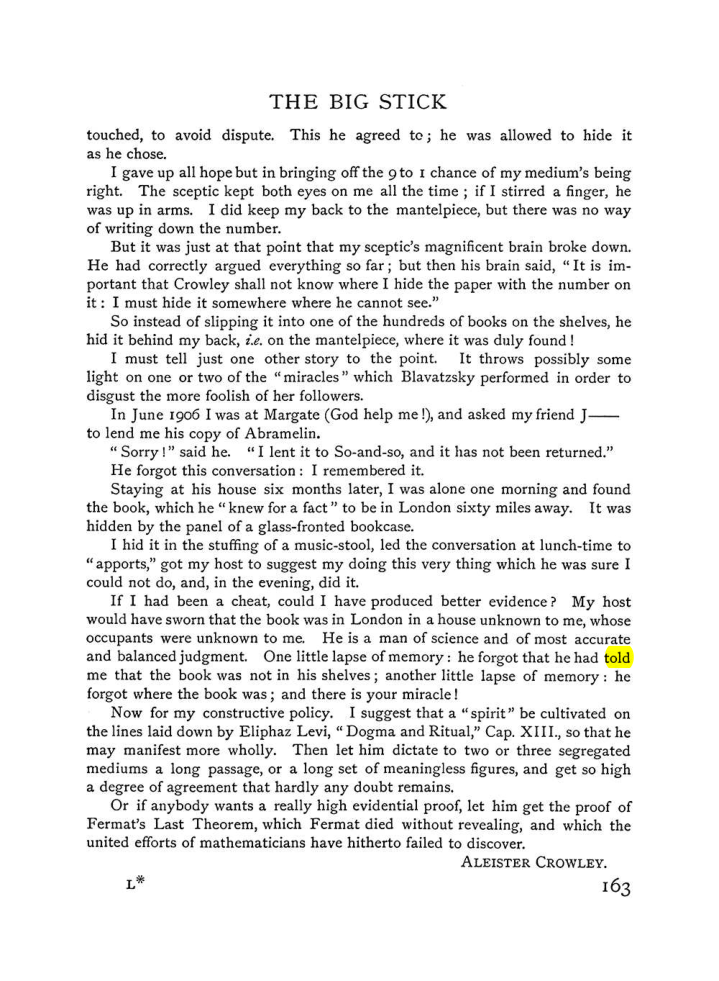 Original scan of The Equinox (Volume I, Number V), PDF page 171