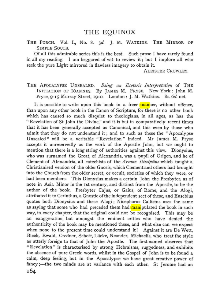 Original scan of The Equinox (Volume I, Number V), PDF page 172