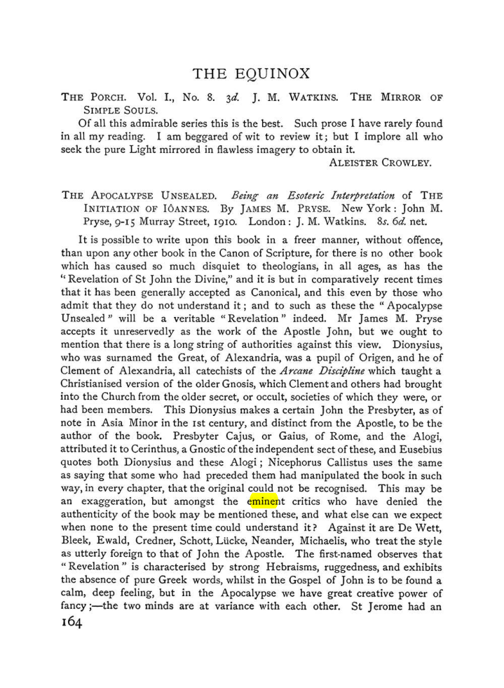Original scan of The Equinox (Volume I, Number V), PDF page 172