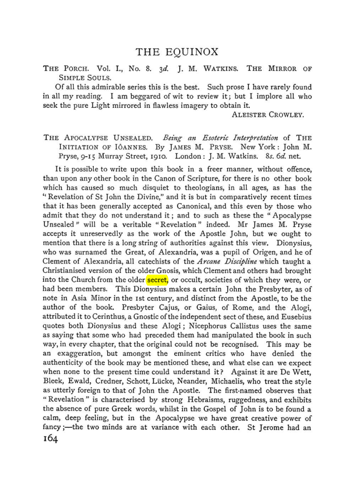 Original scan of The Equinox (Volume I, Number V), PDF page 172