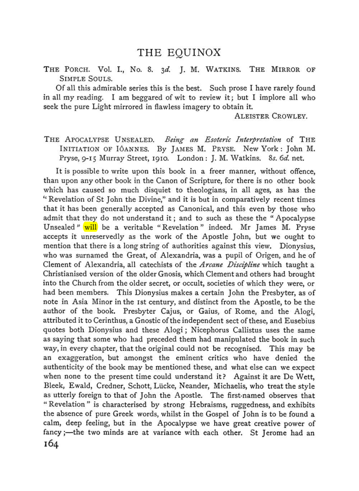 Original scan of The Equinox (Volume I, Number V), PDF page 172