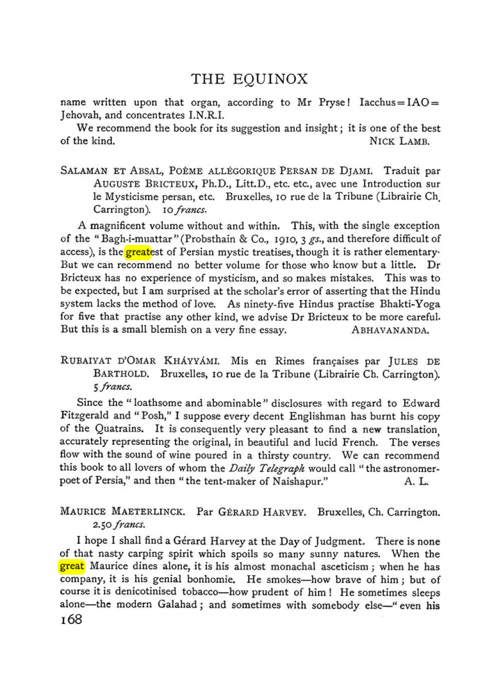 Original scan of The Equinox (Volume I, Number V), PDF page 176