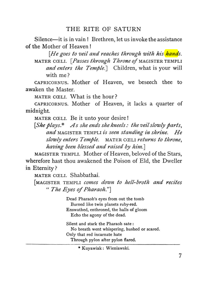 Original scan of The Equinox (Volume I, Number V), PDF page 189