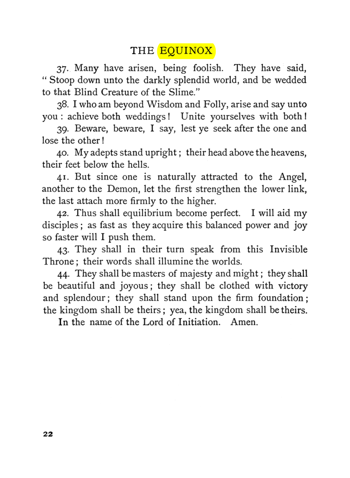 Original scan of The Equinox (Volume I, Number V), PDF page 30