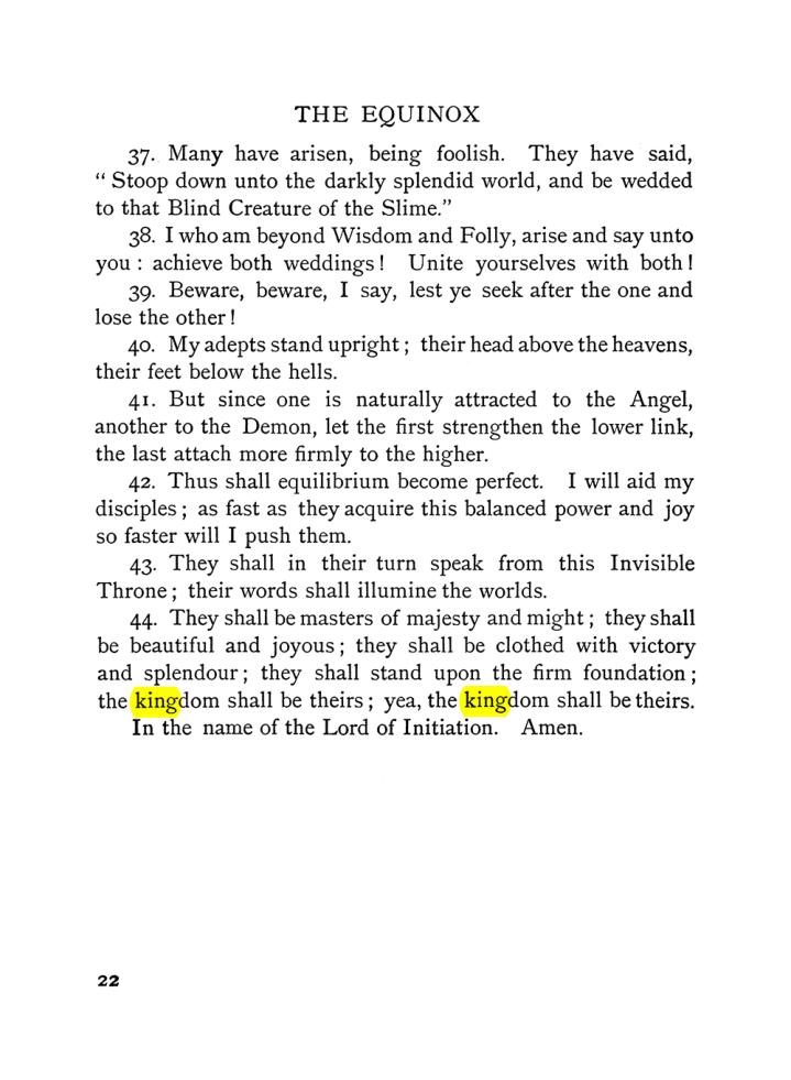 Original scan of The Equinox (Volume I, Number V), PDF page 30