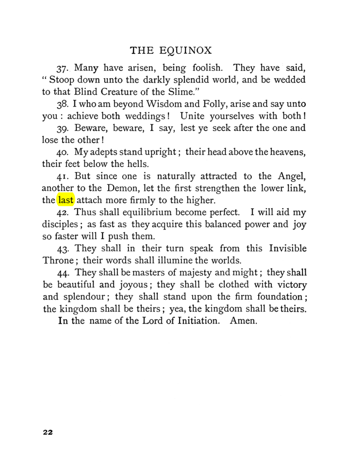 Original scan of The Equinox (Volume I, Number V), PDF page 30