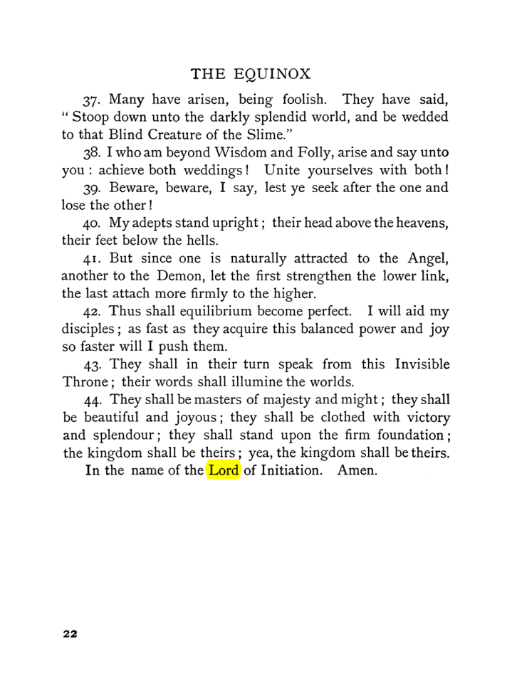 Original scan of The Equinox (Volume I, Number V), PDF page 30