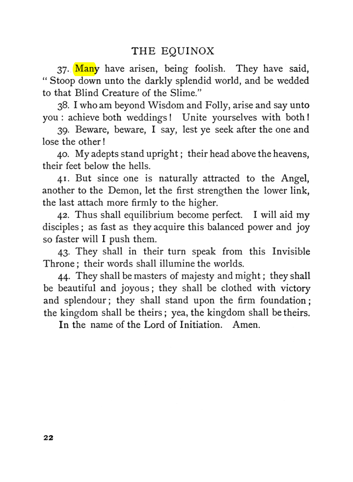Original scan of The Equinox (Volume I, Number V), PDF page 30
