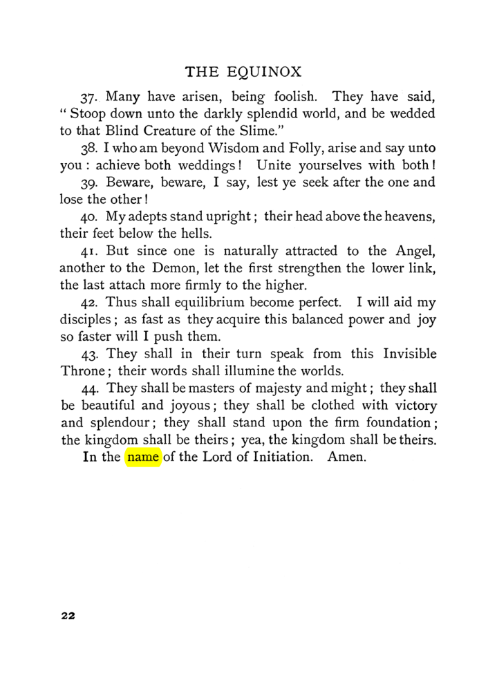 Original scan of The Equinox (Volume I, Number V), PDF page 30