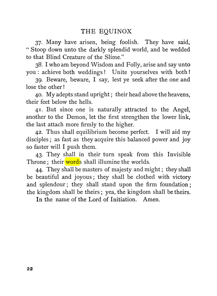 Original scan of The Equinox (Volume I, Number V), PDF page 30