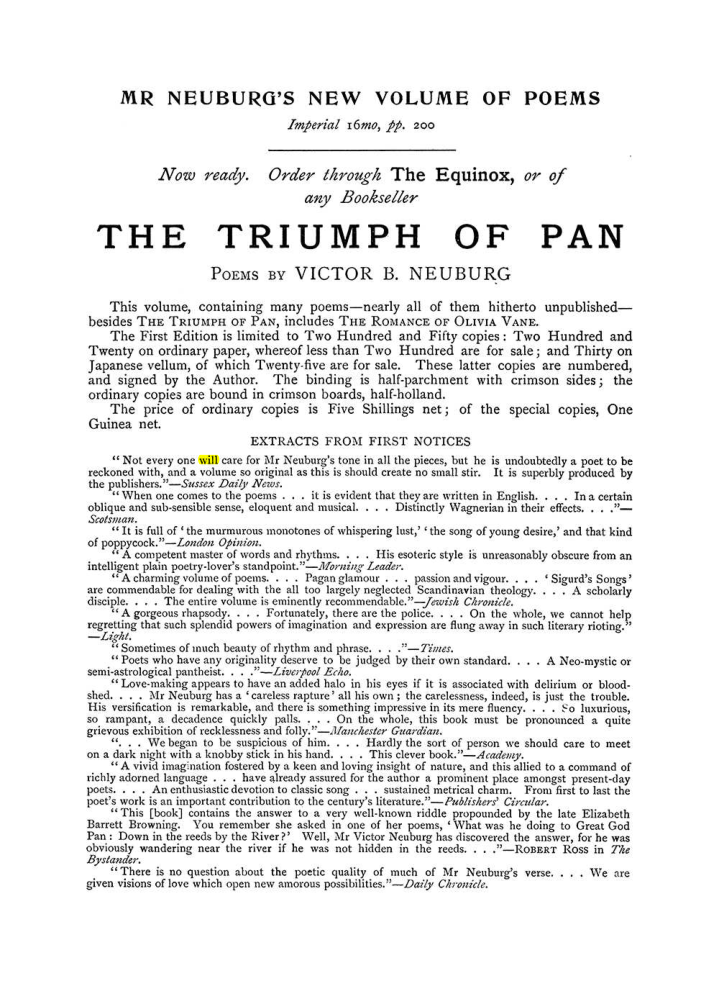 Original scan of The Equinox (Volume I, Number V), PDF page 304