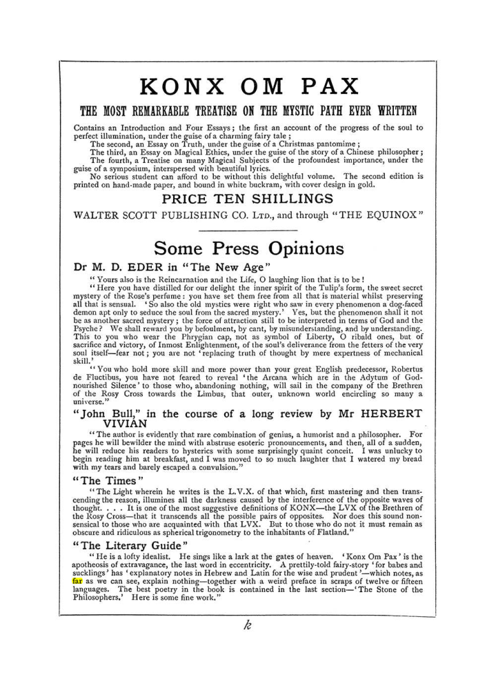 Original scan of The Equinox (Volume I, Number V), PDF page 307