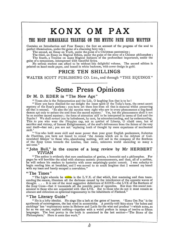 Original scan of The Equinox (Volume I, Number V), PDF page 307