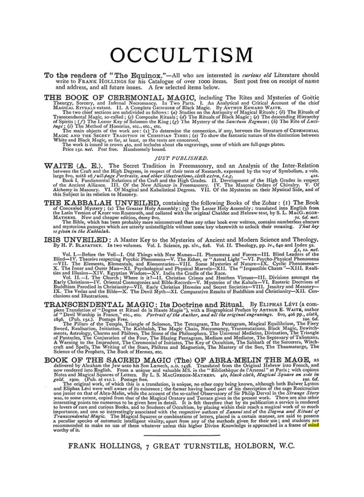 Original scan of The Equinox (Volume I, Number V), PDF page 308