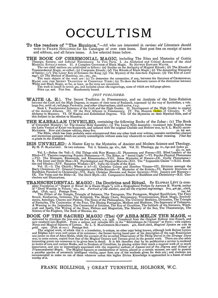 Original scan of The Equinox (Volume I, Number V), PDF page 308