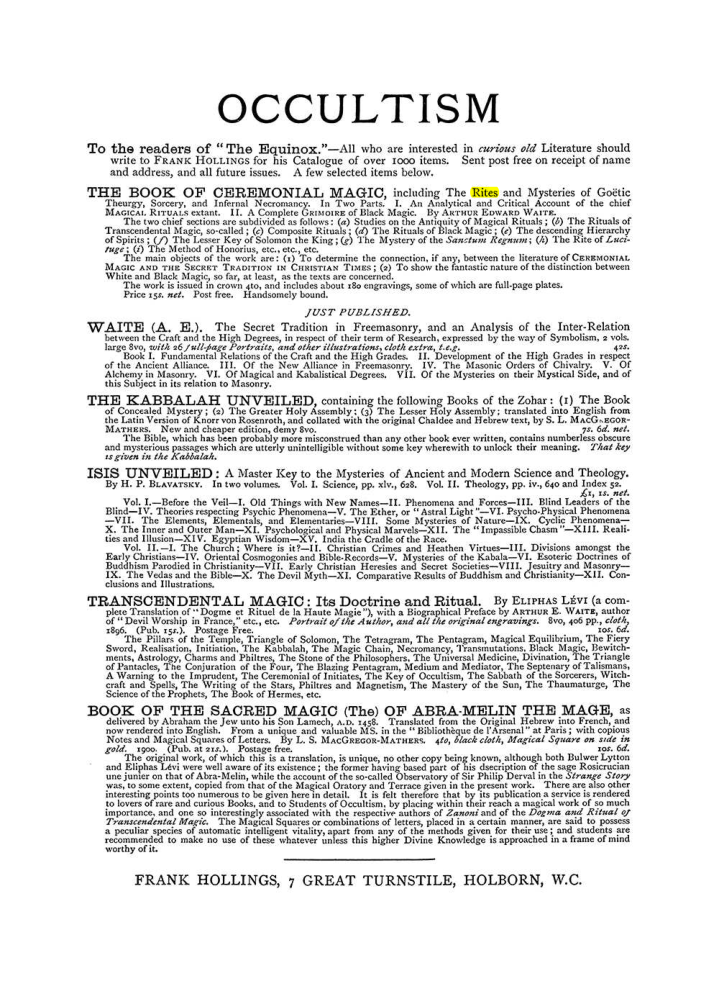 Original scan of The Equinox (Volume I, Number V), PDF page 308