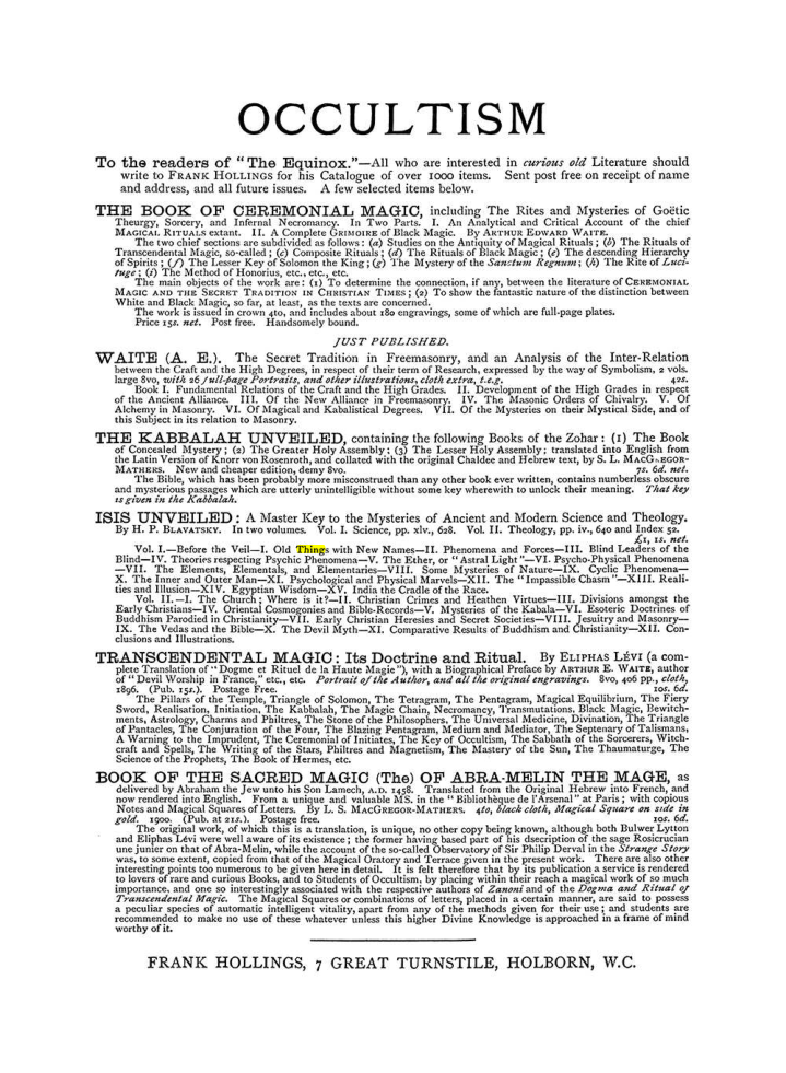 Original scan of The Equinox (Volume I, Number V), PDF page 308