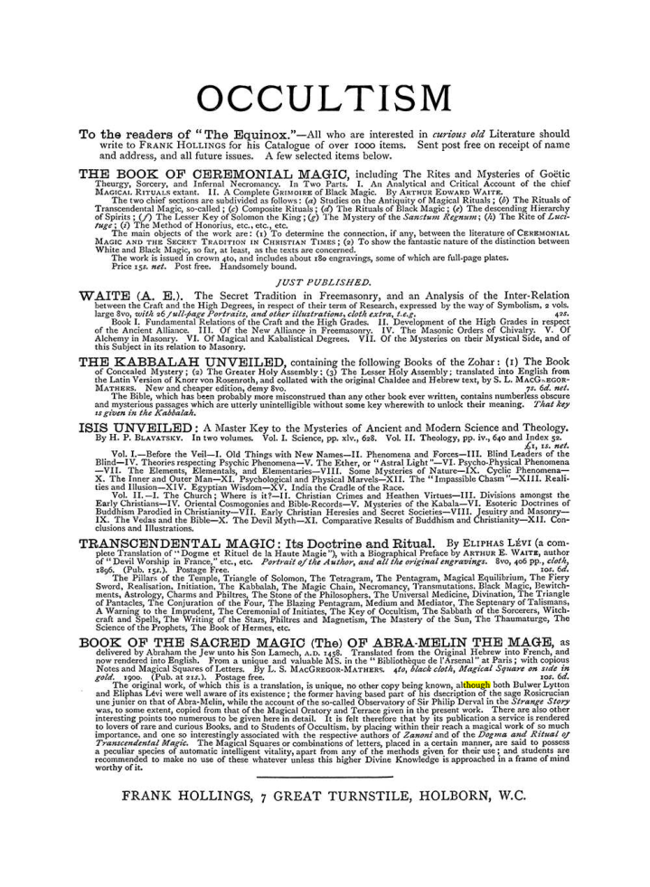 Original scan of The Equinox (Volume I, Number V), PDF page 308