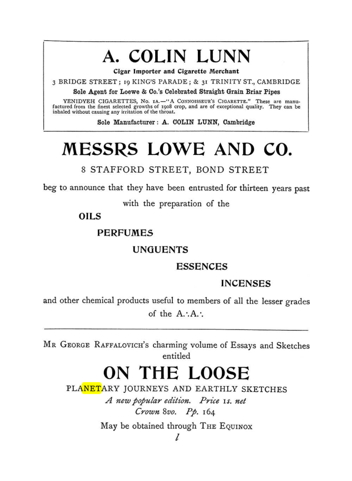 Original scan of The Equinox (Volume I, Number V), PDF page 315