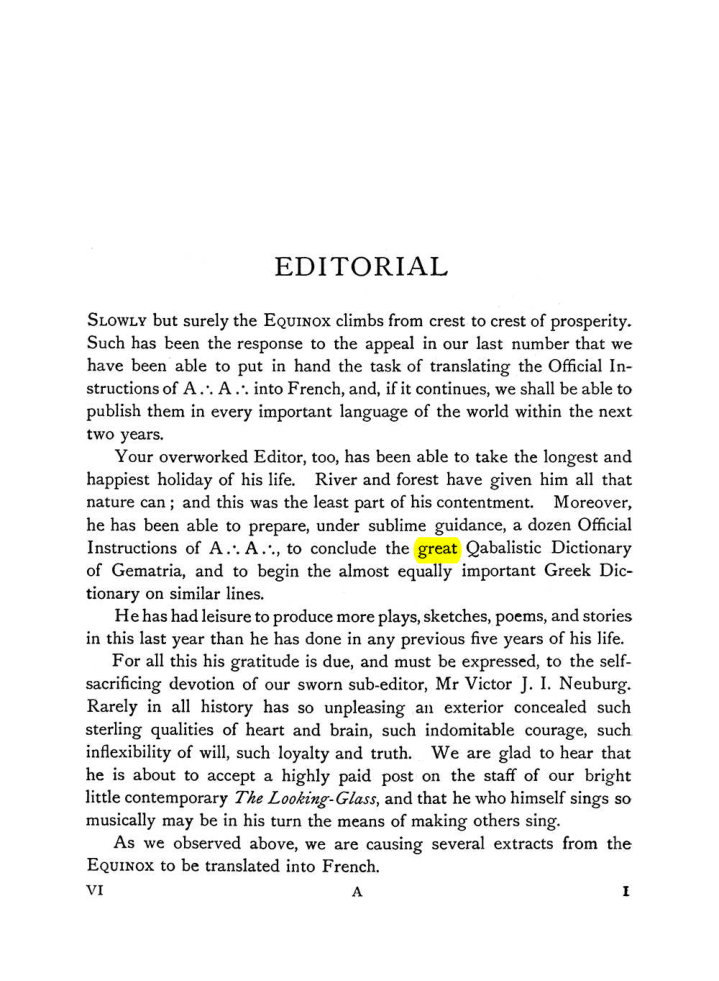 Original scan of The Equinox (Volume I, Number V), PDF page 9
