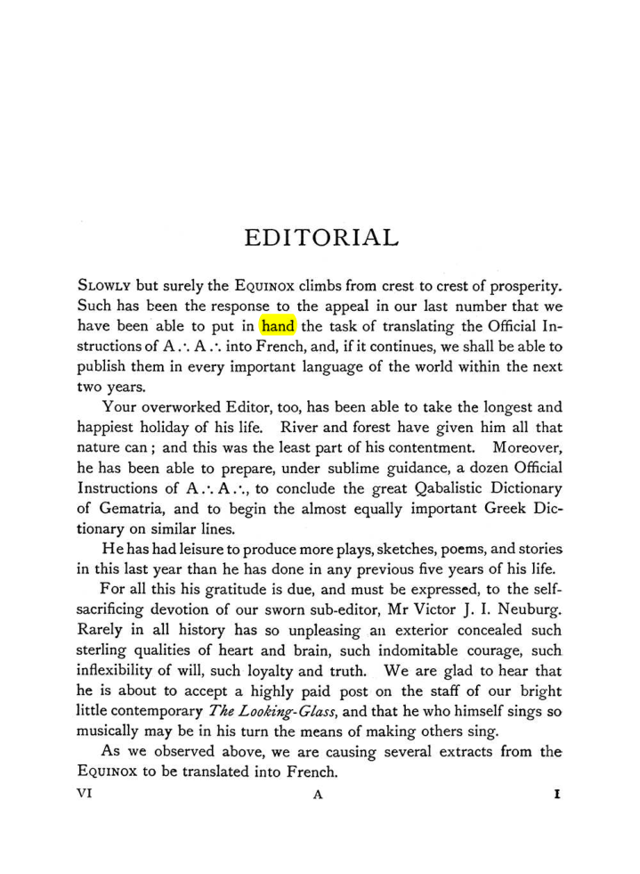 Original scan of The Equinox (Volume I, Number V), PDF page 9