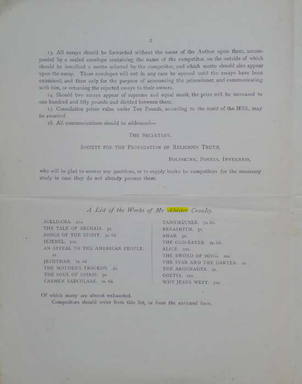 Original scan of A Career for an Essay, PDF page 2