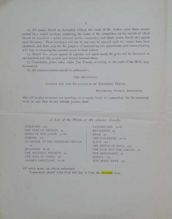 Original scan of A Career for an Essay, PDF page 2