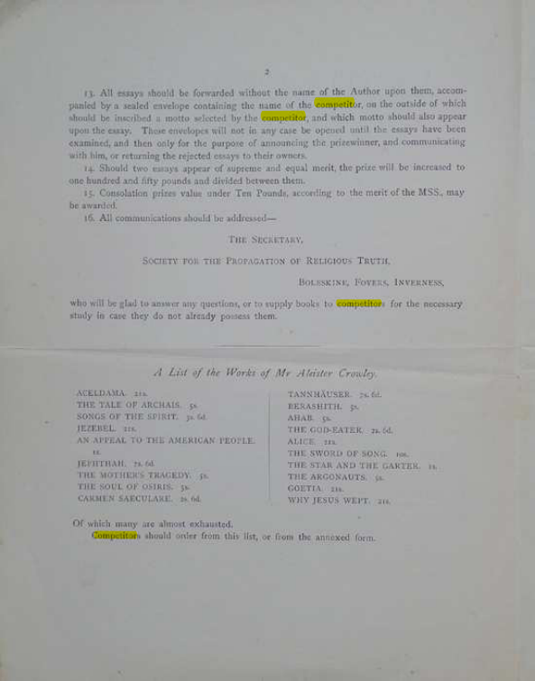 Original scan of A Career for an Essay, PDF page 2