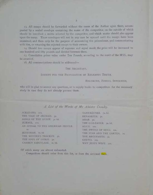 Original scan of A Career for an Essay, PDF page 2