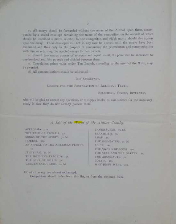 Original scan of A Career for an Essay, PDF page 2