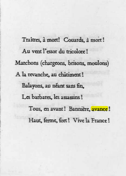 Original scan of La Gauloise. Song of the Fighting French, PDF page 3