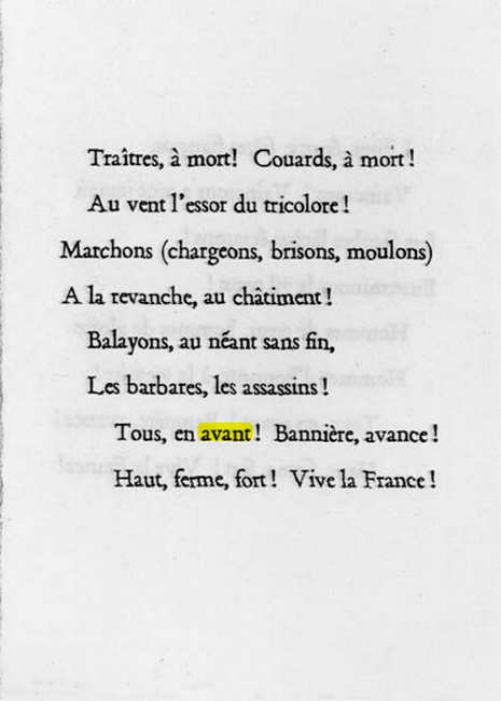Original scan of La Gauloise. Song of the Fighting French, PDF page 3